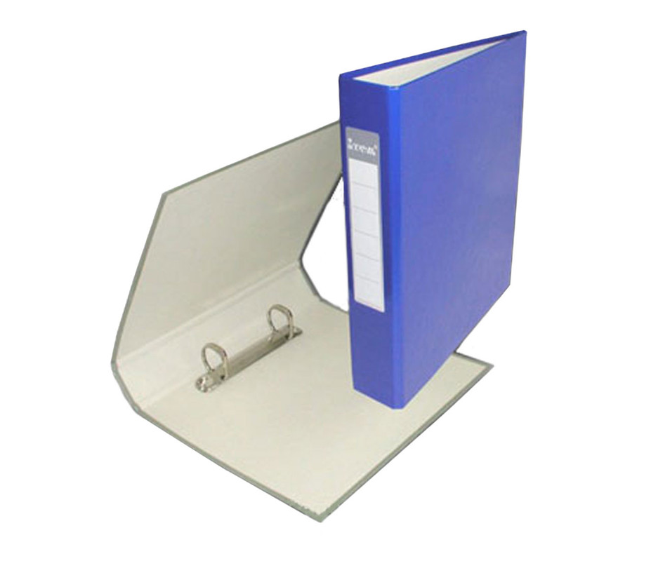 Папка з кільцями ITEM058, 2 кільця, А5, 40 мм, PP-покриття, синя ITEM